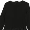 Gianni Versace Lace Mesh Top - Medium Black Polyester