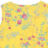 Cavalli Jeans Floral Top - Medium Yellow Cotton