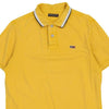 Vintage yellow Napapijri Polo Shirt - mens large