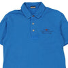 Vintage blue Napapijri Polo Shirt - mens large