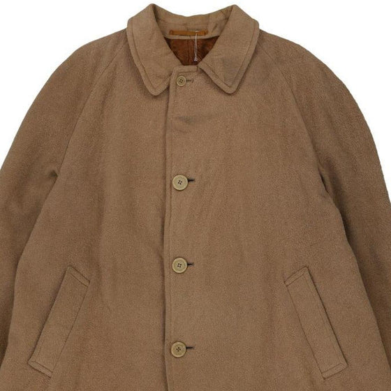 Vintage brown Aquascutum Overcoat - mens x-large