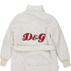 Age 14 Dolce & Gabbana Spellout Puffer - Medium White Polyester Blend