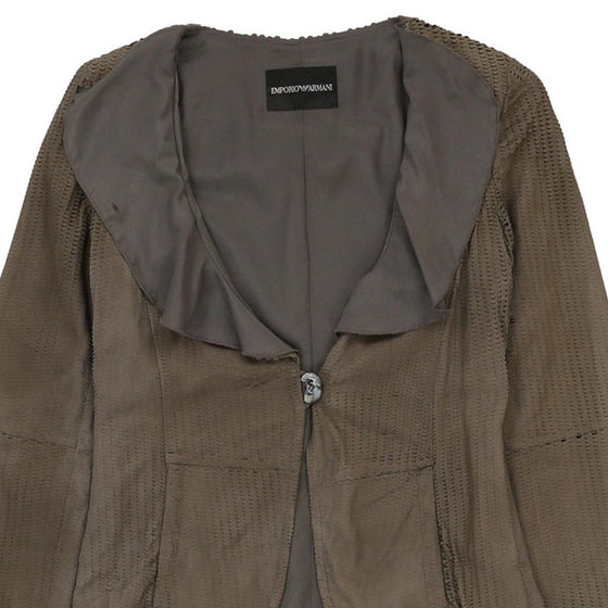 Vintage khaki Emporio Armani Jacket - mens small