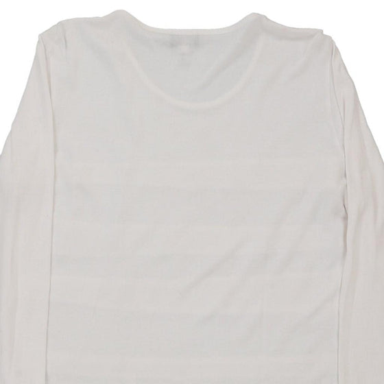 Armani Jeans Long Sleeve T-Shirt - 3XL White Viscose