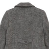 Les Copains Trench Coat - Large Grey Wool Blend