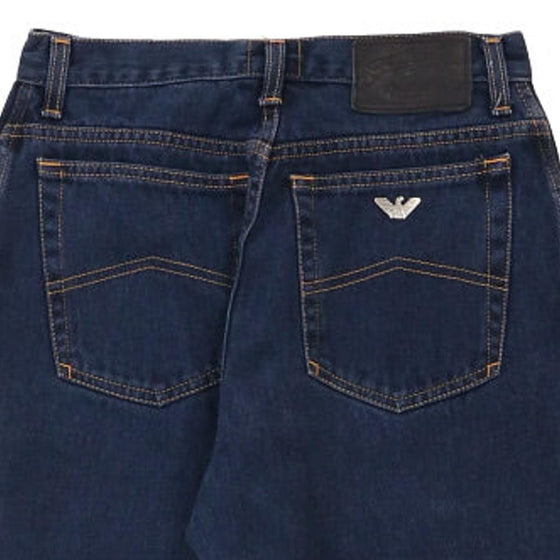 True Blue Armani Jeans - 26W UK 8 Dark Wash Cotton