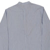 Vintage blue Armani Collarless Shirt - mens x-large