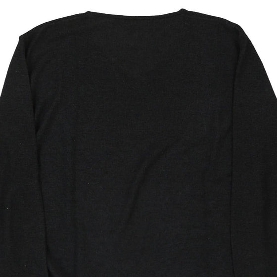 Vintage black Giorgio Armani Jumper - mens x-large