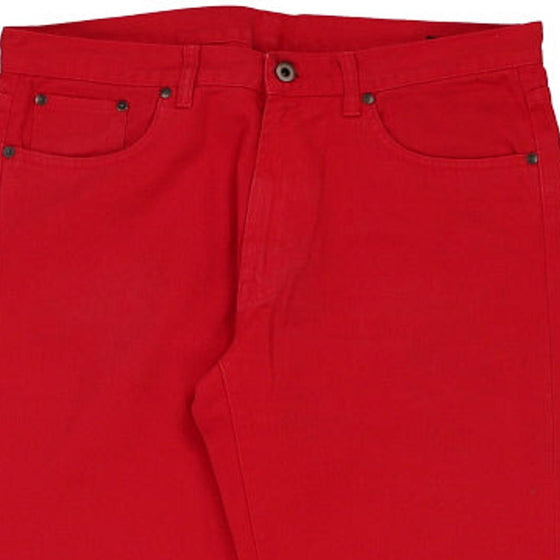 Miu Miu Trousers - 34W UK 14 Red Cotton