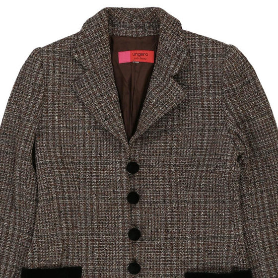 Ungaro Blazer - Small Brown Wool Blend