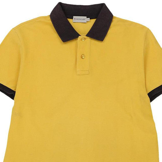 Vintageyellow Moncler Polo Shirt - mens large