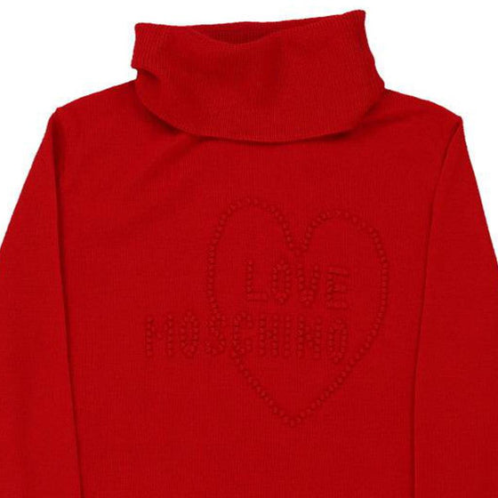 Love Moschino Rollneck - Medium Red Cotton