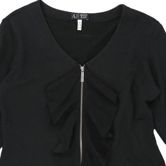 Armani Jeans Top - Medium Black Cotton