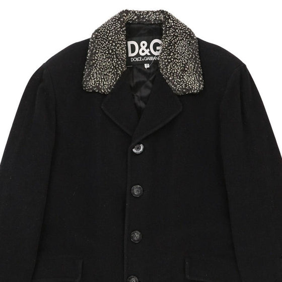 Dolce & Gabbana Trench Coat - XL Black Cashmere Blend