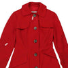 Aquascutum Trench Coat - Small Red Cotton Blend