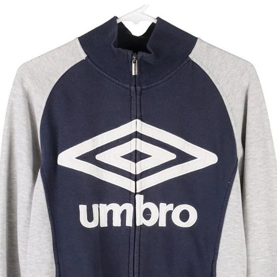 Vintage navy Umbro Zip Up - mens medium