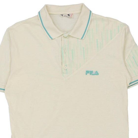 Vintage cream Fila Polo Shirt - mens medium