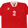 Vintage red Errea Football Shirt - mens small