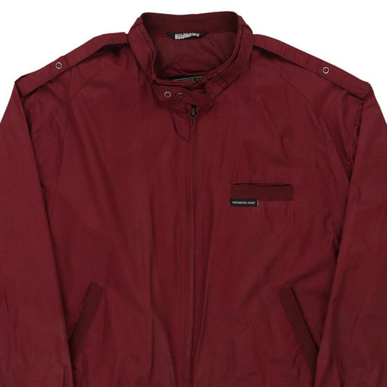 Vintage burgundy Members Only Jacket - mens x-large