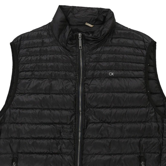 Pre-Loved black Calvin Klein Puffer - mens x-large