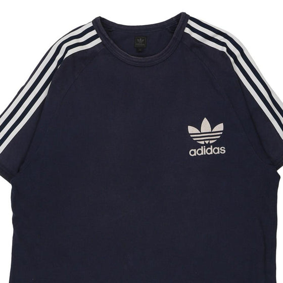 Vintage navy Adidas T-Shirt - mens x-large