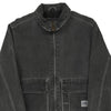 Vintage black Lee Denim Jacket - mens medium