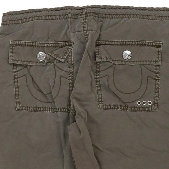 Vintage khaki True Religion Shorts - mens 27" waist