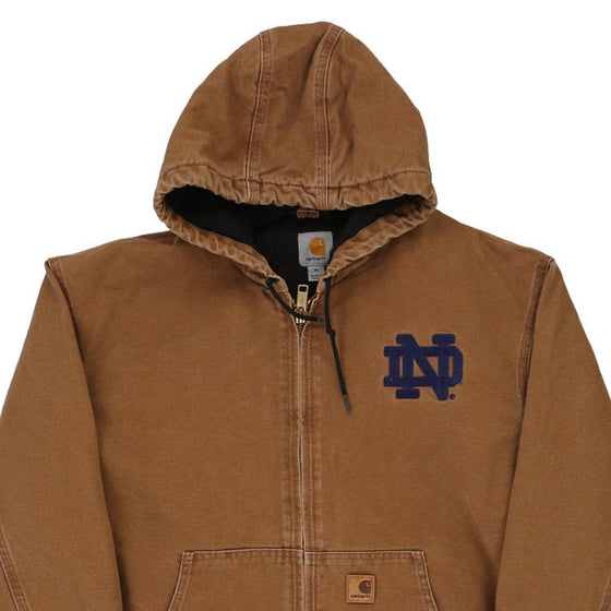 Vintage brown Notre Dame Carhartt Jacket - mens x-large