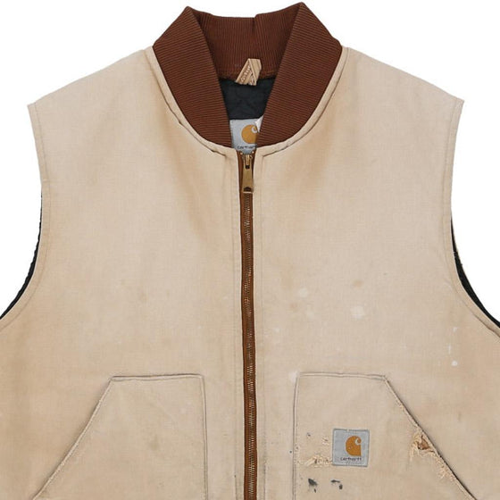 Vintage beige Carhartt Gilet - mens xx-large