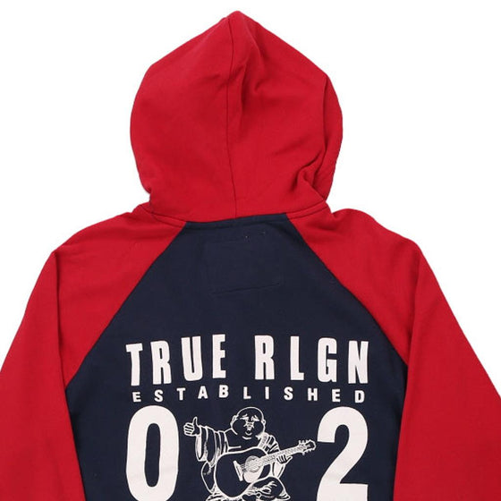 Vintage red True Religion Hoodie - mens x-large