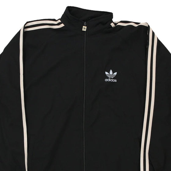 Vintage black Made in USA Adidas Track Jacket - mens x-large