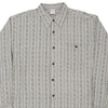 Vintage grey Size Up Patterned Shirt - mens xx-large