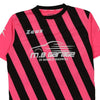 Pre-Loved pink M.B.Garage Zeus Football Shirt - mens medium