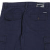 Vintage navy Cotton & Silk Cargo Shorts - mens 34" waist