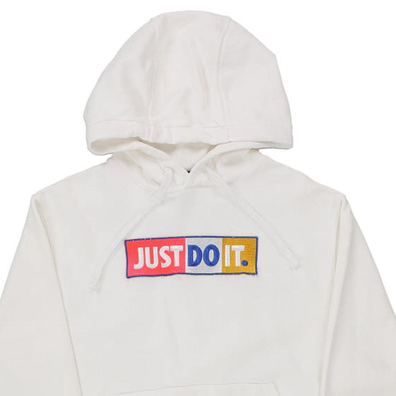 Vintage white Nike Hoodie - mens small