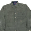 Vintage green Tommy Hilfiger Patterned Shirt - mens medium