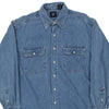 Vintage blue Gap Denim Shirt - mens large