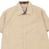 Vintage beige Burberry Brit Short Sleeve Shirt - mens x-large