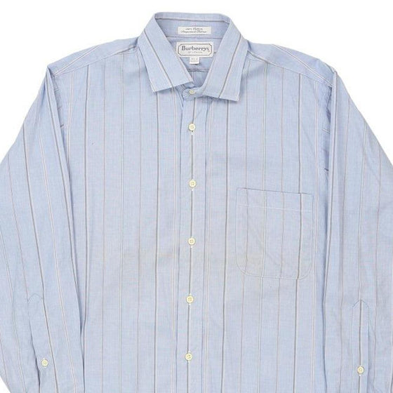 Burberry Striped Shirt - Medium Blue Cotton