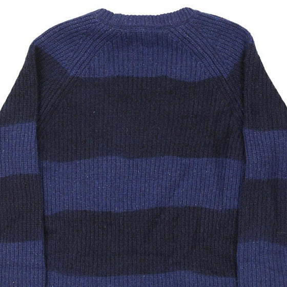 Burberry Brit Jumper Dress - Small Blue Wool Blend