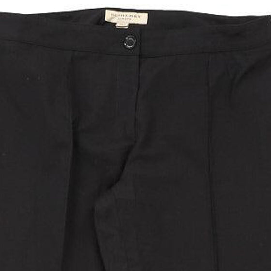 Burberry London Trousers - 31W UK 10 Black Virgin Wool