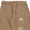 Vintage brown Paint Splattered Carhartt Carpenter Trousers - mens 31" waist