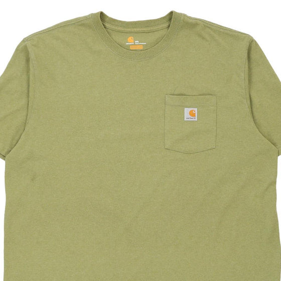 Vintage green Carhartt T-Shirt - mens xx-large