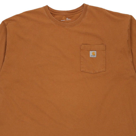 Vintage brown Carhartt T-Shirt - mens xx-large