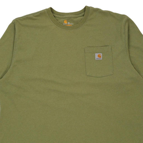 Vintage khaki Carhartt T-Shirt - mens xx-large