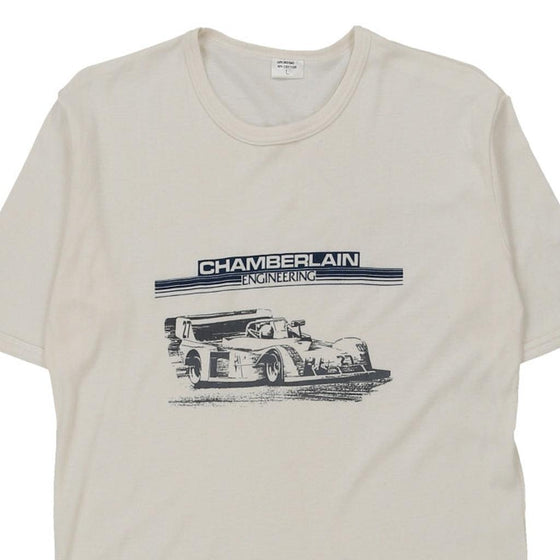 Vintage white Chamberlain Engineering Chamberlain T-Shirt - mens large