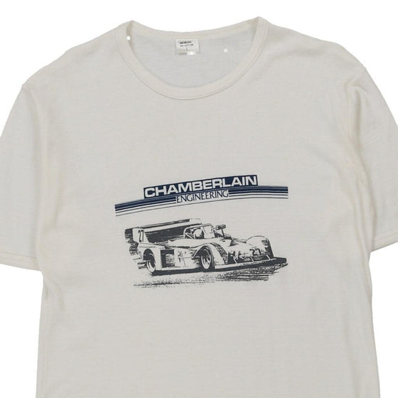 Vintage white Chamberlain Engineering Chamberlain T-Shirt - mens large