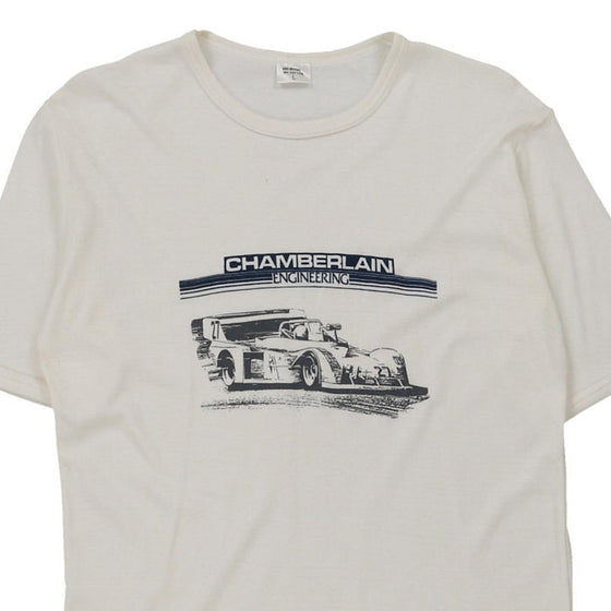 Vintage white Chamberlain Engineering Chamberlain T-Shirt - mens large