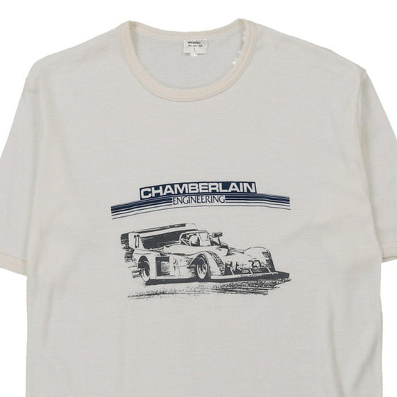 Vintage white Chamberlain Engineering Chamberlain T-Shirt - mens large