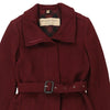 Vintage burgundy Burberry Trench Coat - womens medium